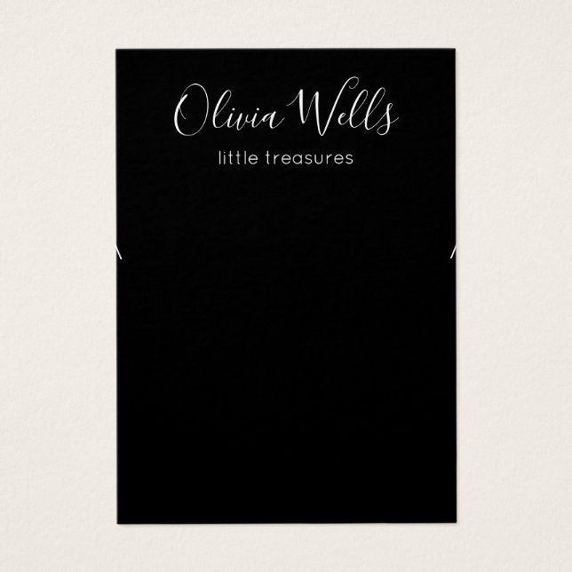 Schmuckkarte mit schwarzem Ohr (Vorderseite)