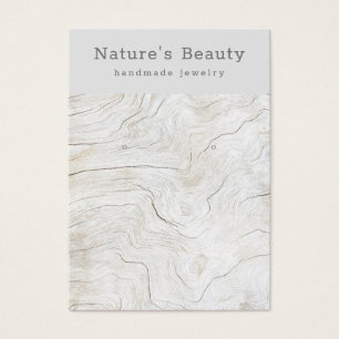 Schmuckkarte mit verwittertem Strandholz