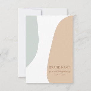 Schmuckkarte Pastel Earring Dankeskarte