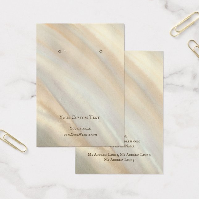 Schmuckkarte, Sandfarbe (Büro)