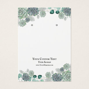 Schmuckkarte, Sukkuline Wasserfarbe