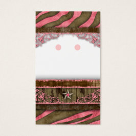 Schmuckkarten Niedlich Zebra Star