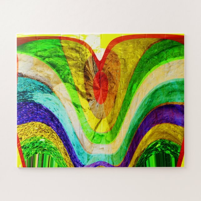 Schmuckkunst der versteckten Liebe Puzzle (Horizontal)