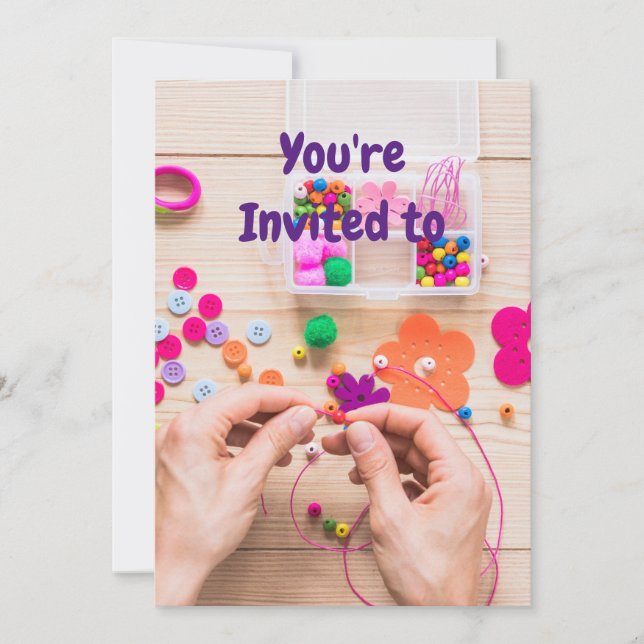 Schmuckkunst Geburtstagsfeier Einladung (Vorderseite)