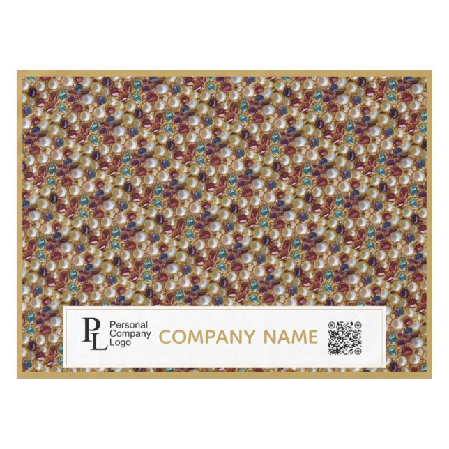 Schmuckmarkt Stall Werbegeschirr Messe Bling Tischdecke (Vorderseite (Horizontal))