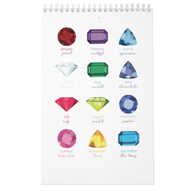 Schmucksteine Kalender (Titelbild)