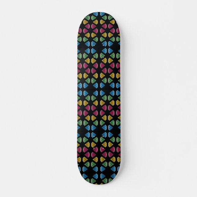 Schmucksteine Skateboard (Vorne)