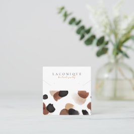 Schmuckstück | ABSTRAKT | Leopard  Quadratische Visitenkarte