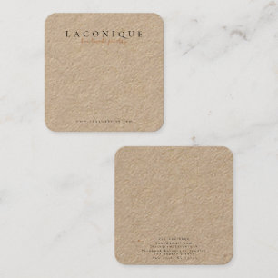 Schmuckstück SchmuckEarring Kraft Quadratische Visitenkarte