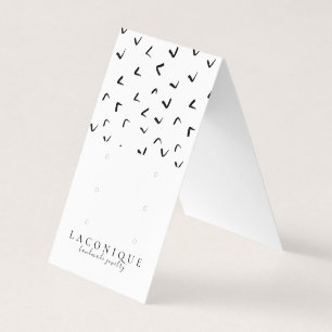 Schmuckstück   SchmuckEarring   Schwarz/Weiß  Visitenkarten