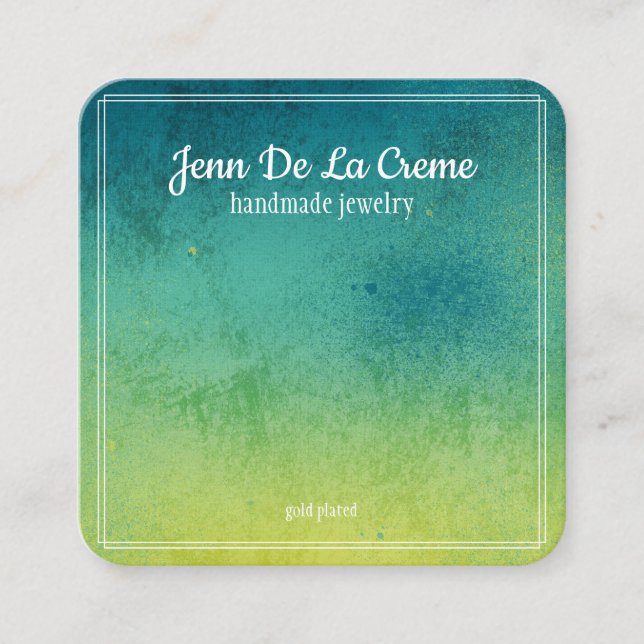 Schmucktöne aus weißem Druck Telefonnummerkarte (Vorderseite)