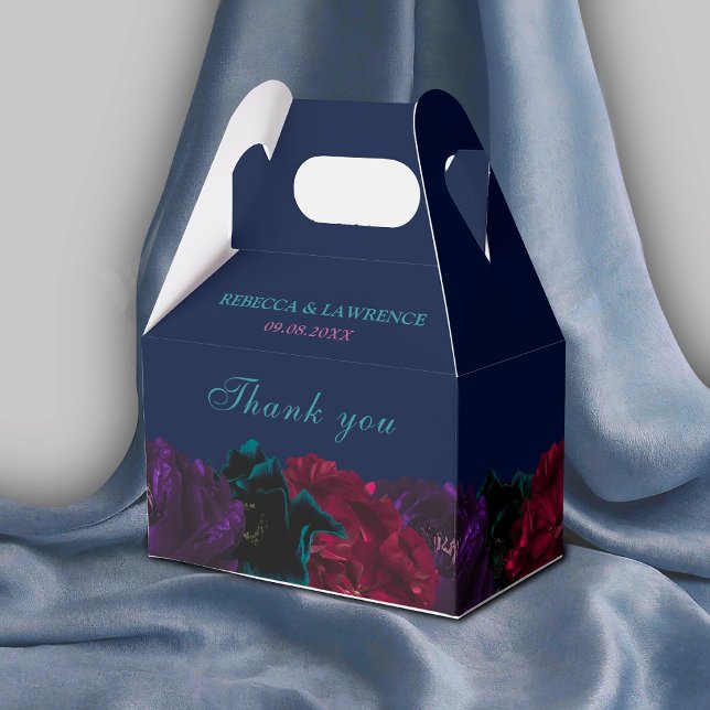 Schmucktöne Blume Blaue Hochzeit Geschenkschachtel (Von Creator hochgeladen)