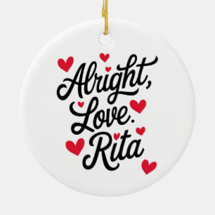 Schmuddelschicker Whiskey-Weihnachtsmann-Weihnacht Keramik Ornament