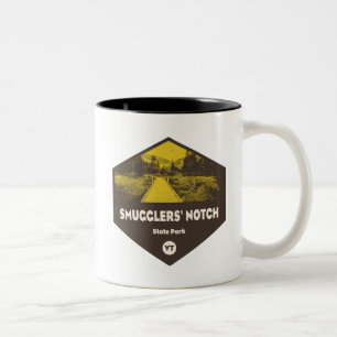 Schmuggler-Notch-Staat Park Vermont Zweifarbige Tasse
