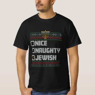 Schmuse Schick Jüdischer Weihnachtsmann Hässliches T-Shirt