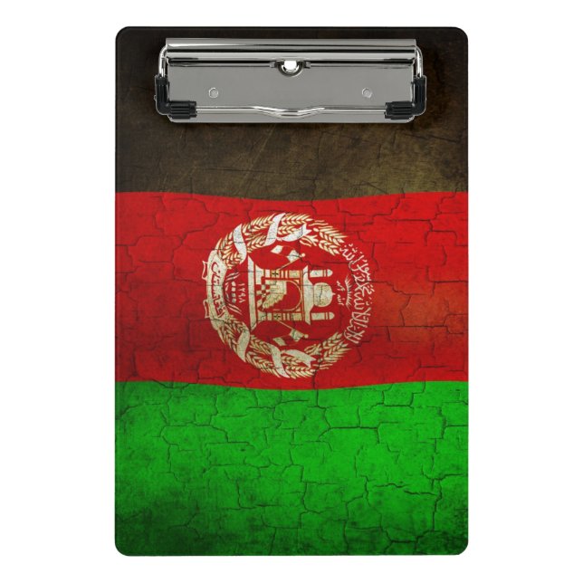 Schmutz-Afghanistan-Flagge Mini Klemmbrett (Vorderseite)