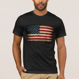 Schmutz-amerikanische Flagge T-Shirt