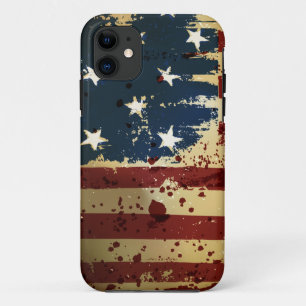 Schmutz-amerikanischer patriotischer Flagge iPhone Case-Mate iPhone Hülle