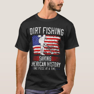 Schmutz Angeln rettet amerikanische Geschichte USA T-Shirt