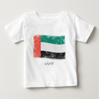 Schmutz-Arabische Emirate-Flagge Baby T-shirt
