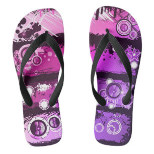 Schmutz-Art-Musik-Fahne 3 Flip Flops