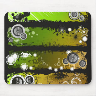 Schmutz-Art-Musik-Fahne Mousepad