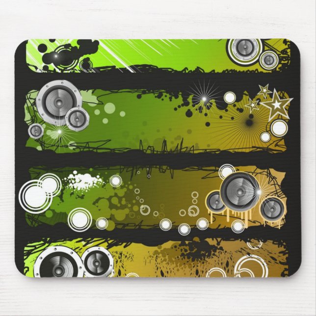 Schmutz-Art-Musik-Fahne Mousepad (Vorne)