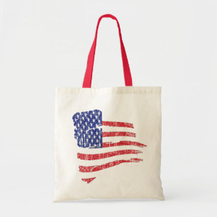 SCHMUTZ-ART-US-FLAGGE TRAGETASCHE