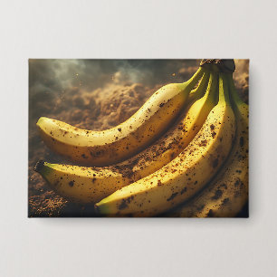 Schmutz auf Bananen auf dem Boden Button