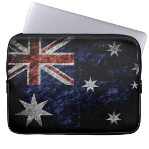 Schmutz-Australien-Flagge 4 Laptopschutzhülle