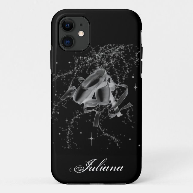 Schmutz-Ballett-Schuhe auf schwarzem iPhone 5 Case-Mate iPhone Hülle (Rückseite)