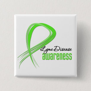 Schmutz-Band-Lyme-Borreliose-Bewusstsein Button