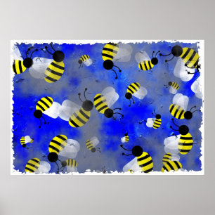 Schmutz-Bienen Poster