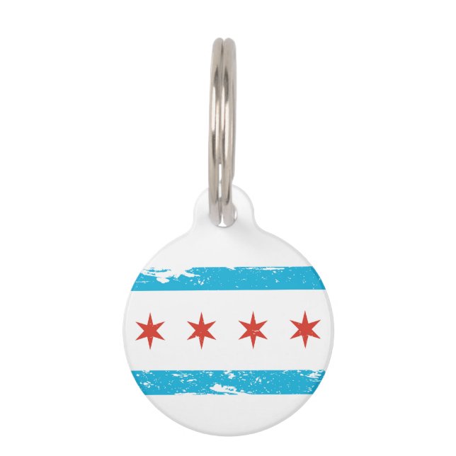 Schmutz-Chicago-Flagge Tiermarke (Rückseite)