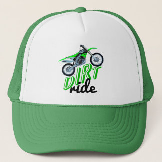 Schmutz, der Fahrrad läuft Truckerkappe