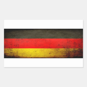 Schmutz-Deutschland-Flagge 1 Rechteckiger Aufkleber