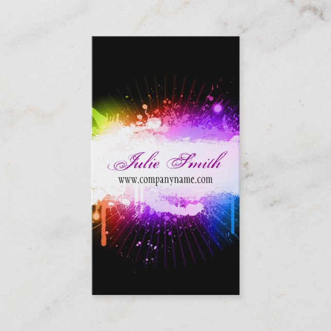 Schmutz-Entwurfs-Visitenkarte Visitenkarte (Vorderseite)