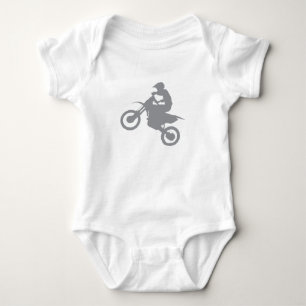 SCHMUTZ-FAHRRAD (grau) Baby Strampler