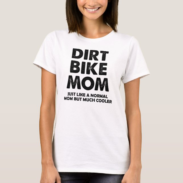 Schmutz-Fahrrad-Mamalustiger Motocross-T - Shirt (Vorderseite)
