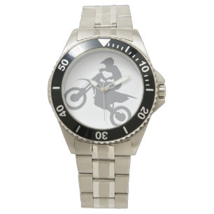 SCHMUTZ-FAHRRAD-UHR (grau) Armbanduhr