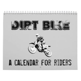 Schmutz-Fahrradmotocross-Kalender. Kalender