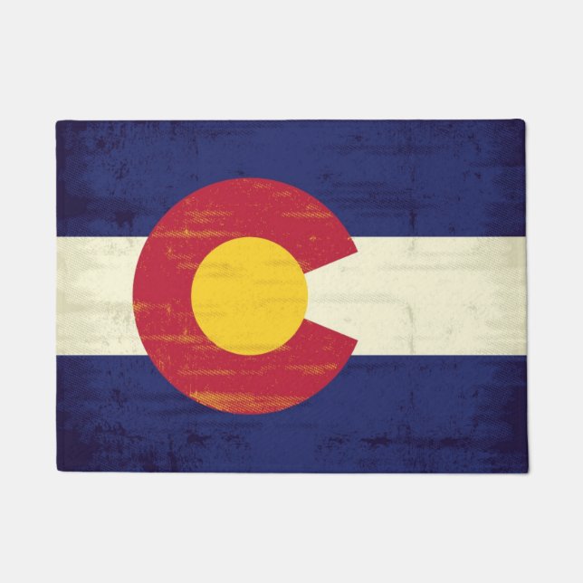Schmutz-Flagge von Colorado Fußmatte (Vorderseite)