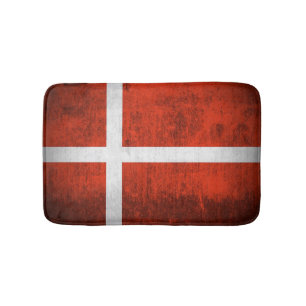 Schmutz-Flagge von Dänemark Badematte