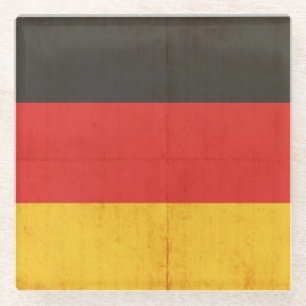 Schmutz-Flagge von Deutschland Glasuntersetzer