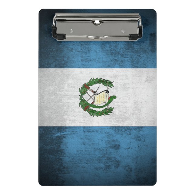 Schmutz-Flagge von Guatemala Mini Klemmbrett (Vorderseite)