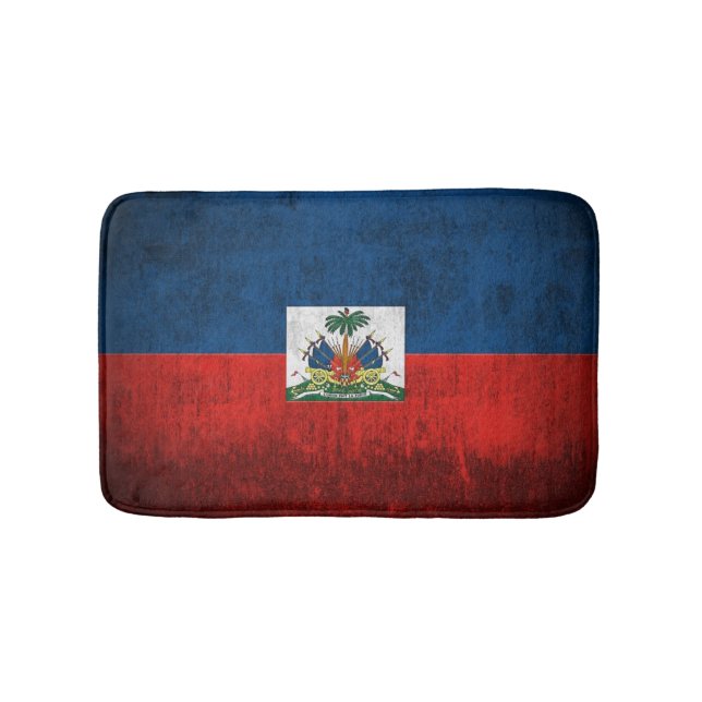 Schmutz-Flagge von Haiti Badematte (Vorderseite)