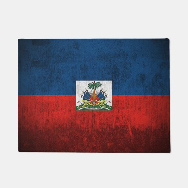 Schmutz-Flagge von Haiti Fußmatte (Vorderseite)