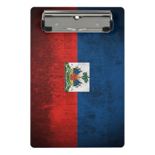 Schmutz-Flagge von Haiti Mini Klemmbrett