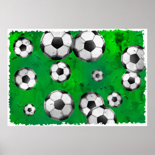 Schmutz-Fußball Poster