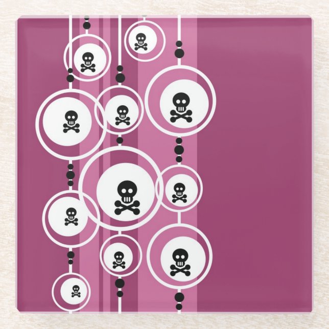 Schmutz-Hintergrund Glasuntersetzer (Vorderseite)